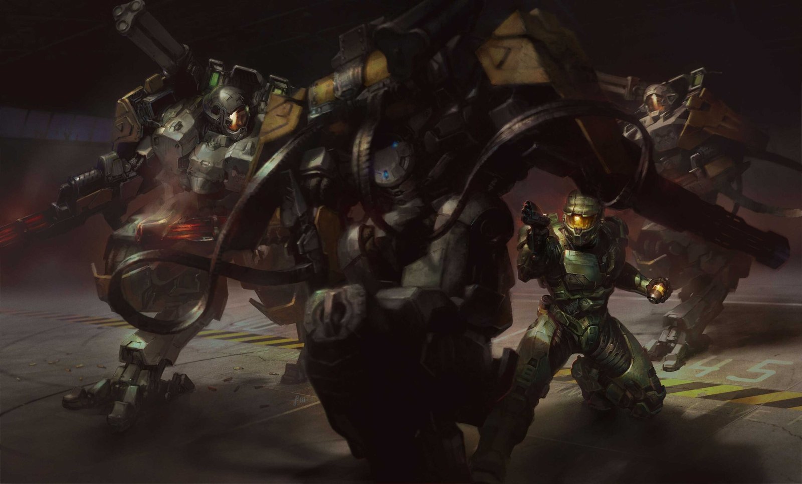 Halo Campaign Evolved Collector's Edition - official cover art for the Halo Hungry Buzzards digital short story included with the set - fivestaredition.com