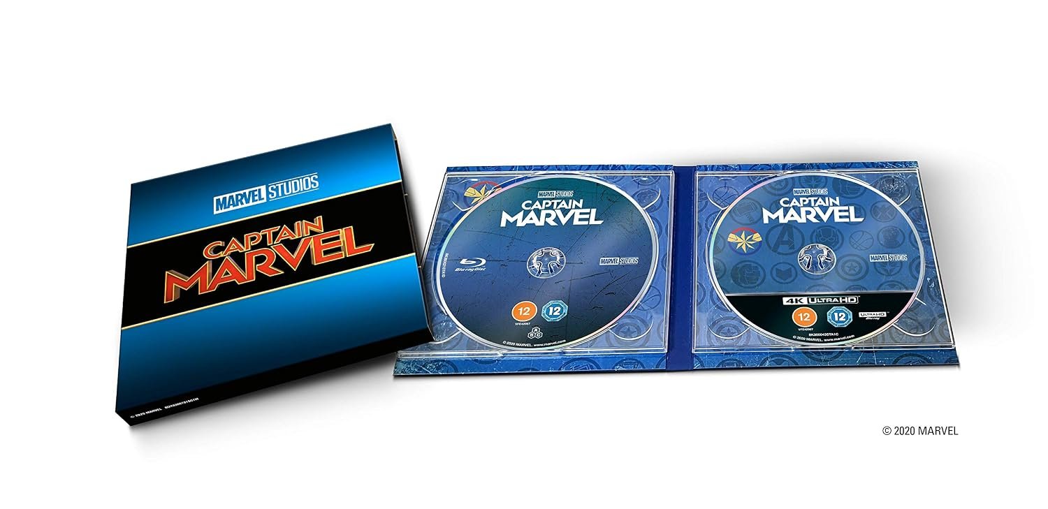 Marvel Studios The Infinity Saga Collector's Edition - individual film digipack open showing the 4K Ultra HD and Blu-ray discs - fivestaredition.com