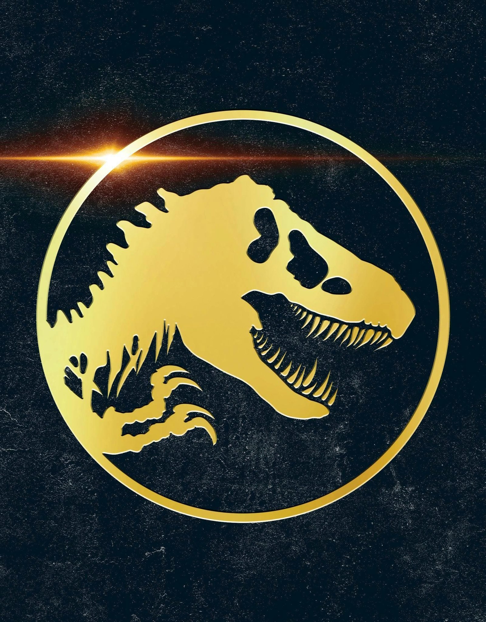 Jurassic World Ultimate Collection - golden T-rex skull logo engraved on the SteelBook case - fivestaredition.com
