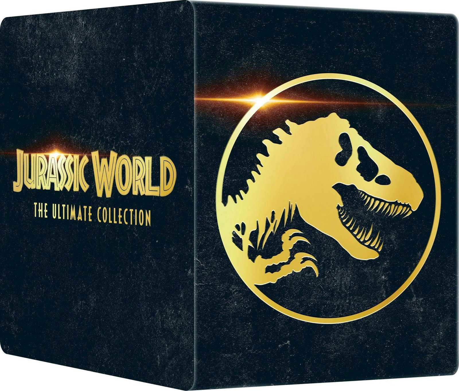 Jurassic World Ultimate Collection - front and spine view of the outer SteelBook packaging - fivestaredition.com