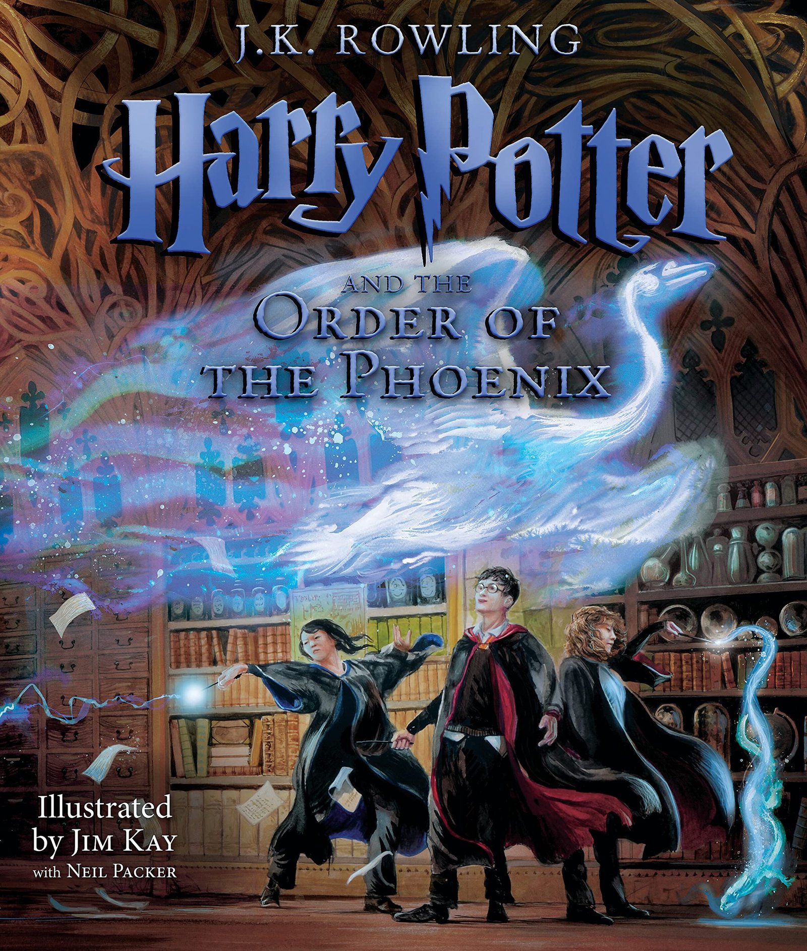 Harry Potter Illustrated Collection 1-5 - Order of the Phoenix illustrated hardcover cover - fivestarsedition.com