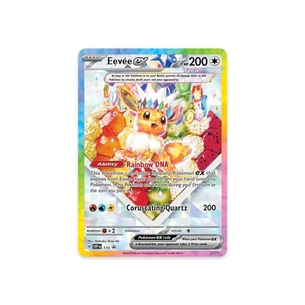 Pokémon TCG Prismatic Evolutions Super-Premium Collection - the exclusive oversized Eevee ex full-art promo card - fivestaredition.com