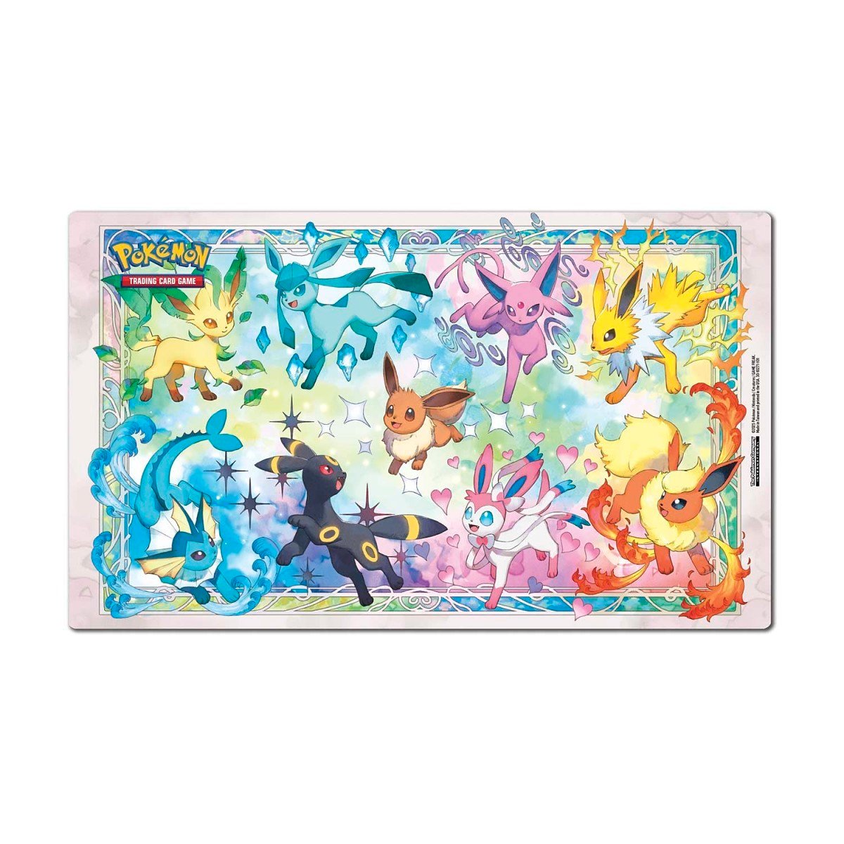 Pokémon TCG Prismatic Evolutions Super-Premium Collection - the Eevee and Evolutions double-sided playmat - fivestaredition.com