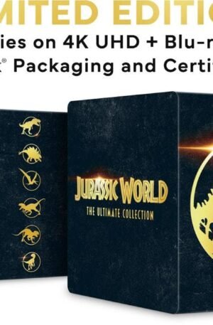 Jurassic World Ultimate Collection - all six SteelBooks fanned out showing the Limited Edition artwork - fivestaredition.com