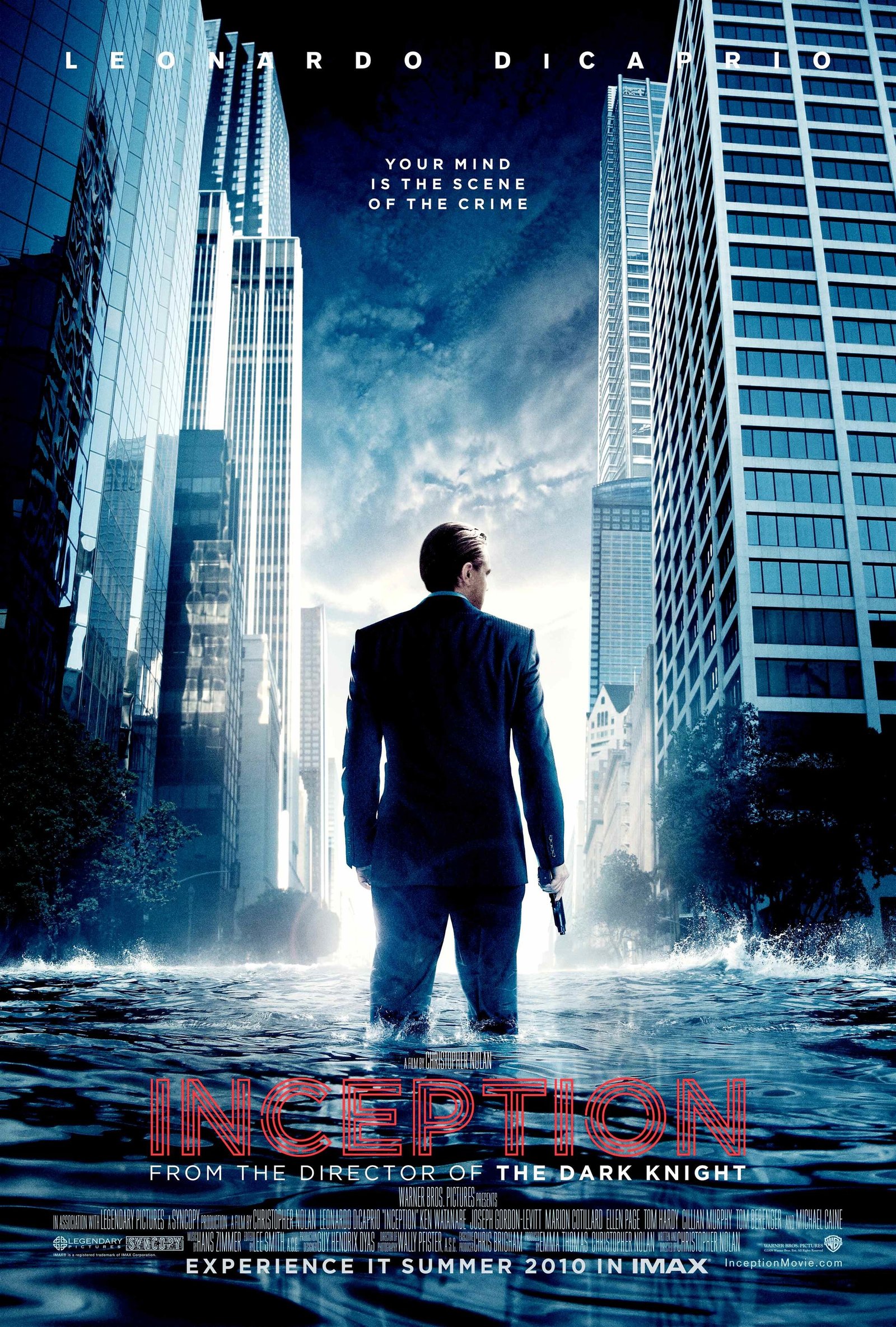 Inception 4K SteelBook - original 2010 theatrical poster artwork - fivestarsedition.com