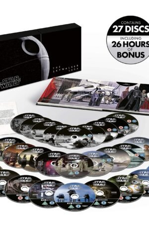 Star Wars Skywalker Saga box set - full 27-disc spread with outer box, hardcover book and Mark Hamill letter - fivestaredition.com