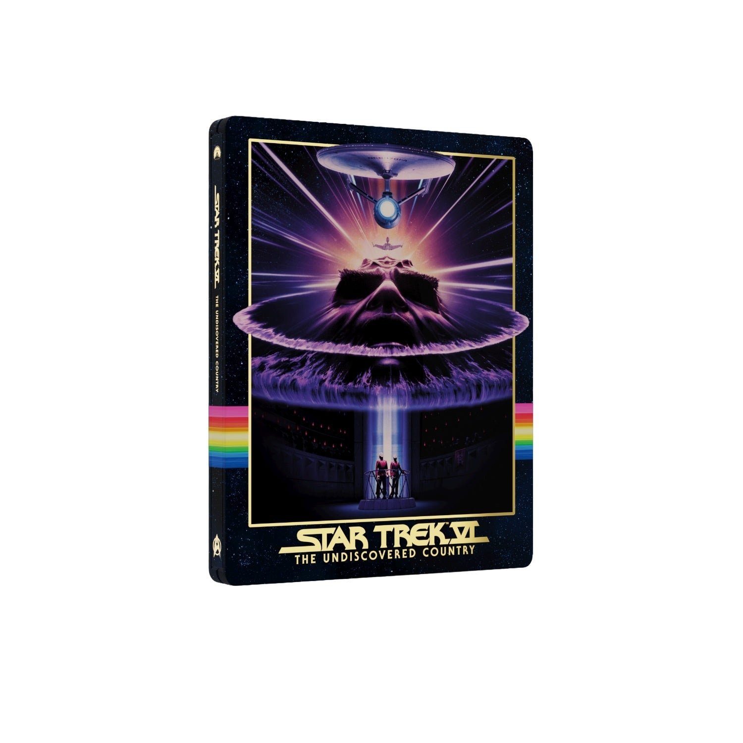 Star Trek: The Original Motion Picture Collection SteelBook Library Case - The Undiscovered Country SteelBook front art - fivestaredition.com