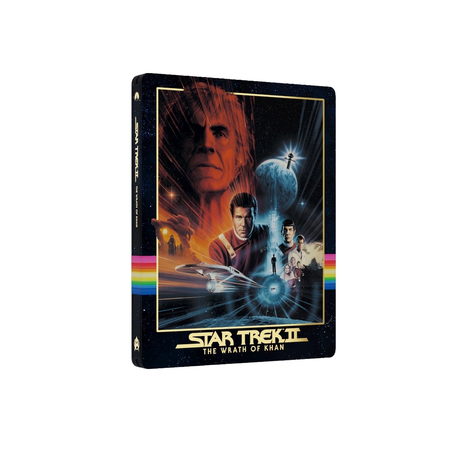 Star Trek: The Original Motion Picture Collection SteelBook Library Case - The Wrath of Khan SteelBook front art - fivestaredition.com