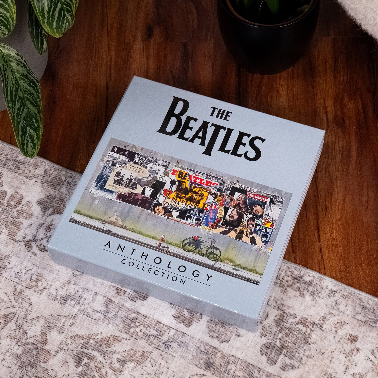 Beatles Anthology Collection 2025 vinyl box set - outer slipcase with Klaus Voorman triptych artwork - fivestaredition.com