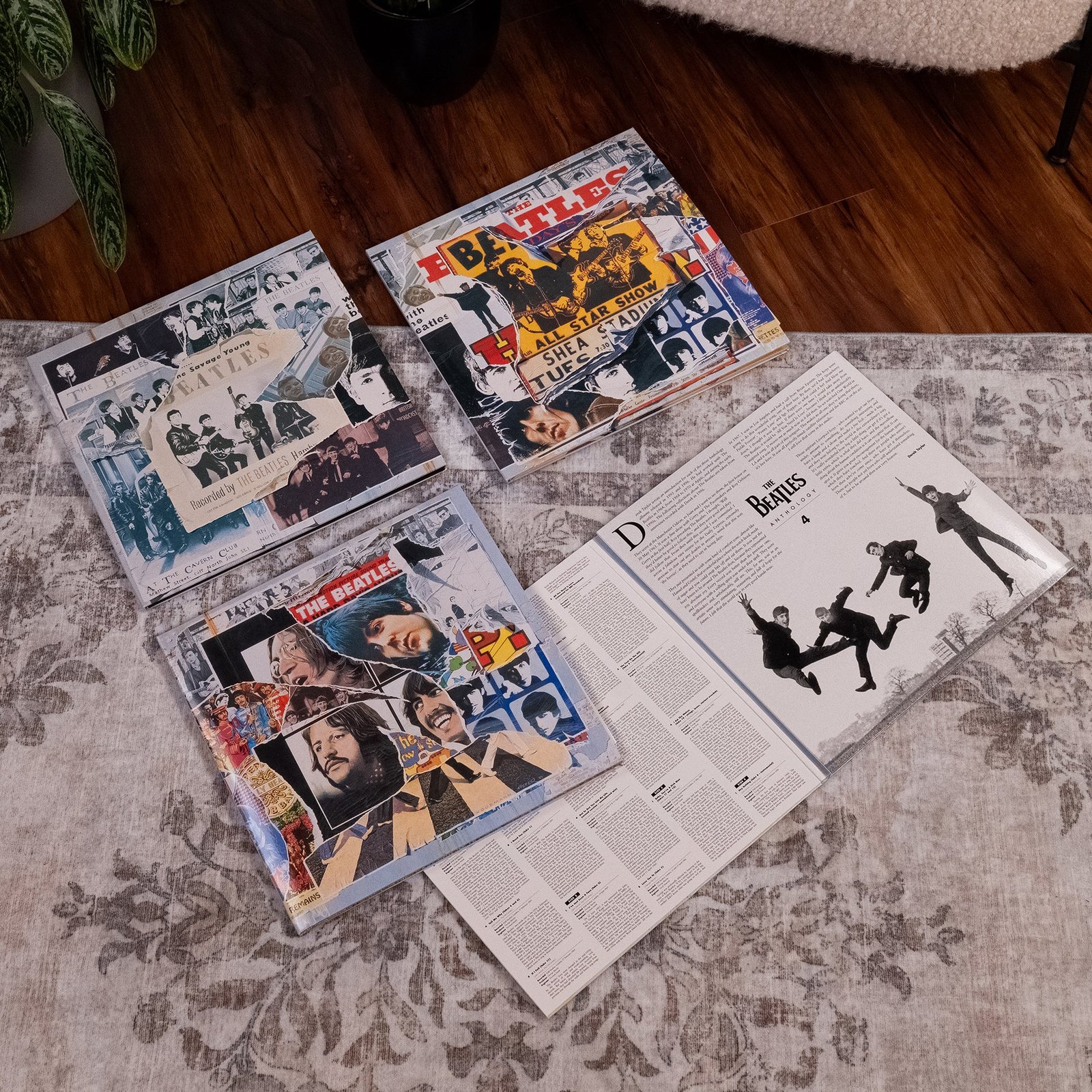 Beatles Anthology Collection 2025 vinyl box set - the four Anthology album covers side by side - fivestaredition.com