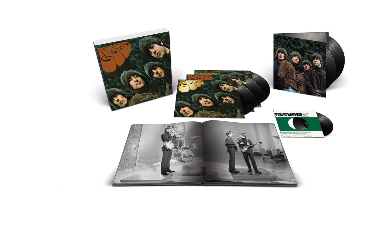 Rubber Soul Super Deluxe - the complete 5LP box set with book, single and slipcase - fivestaredition.com