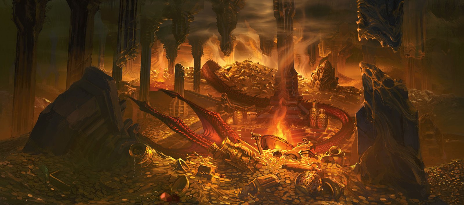 Magic: The Gathering The Hobbit Collector Booster Box - official set artwork background - fivestaredition.com