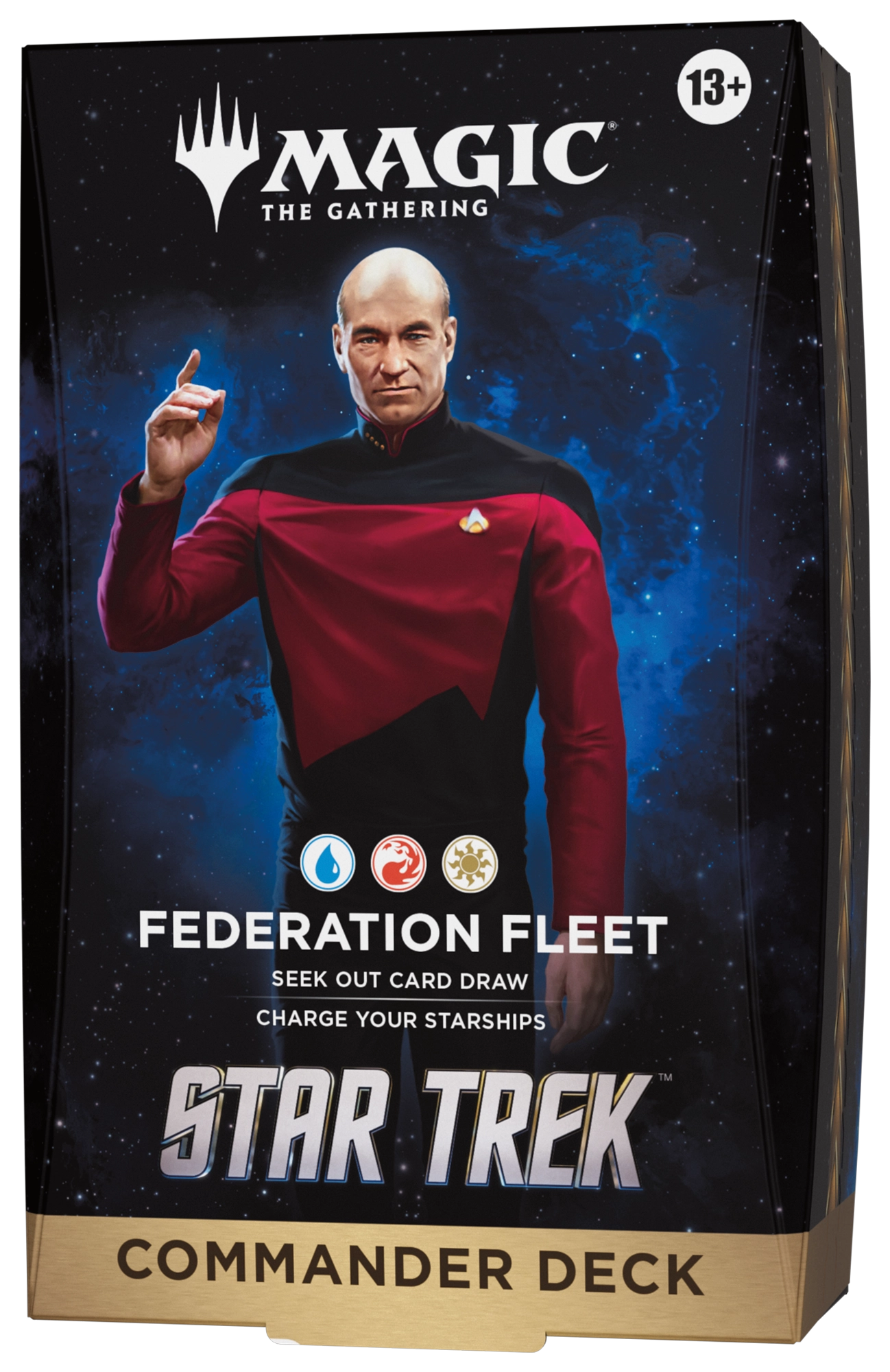 Star Trek Collector Booster Box - Federation Fleet Commander deck packaging for comparison - fivestaredition.com