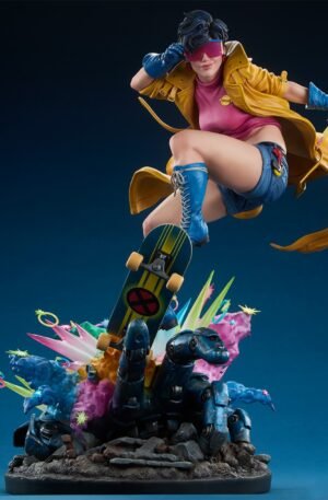 Jubilee Premium Format Figure - dynamic action pose on skateboard with plasma burst base - fivestaredition.com