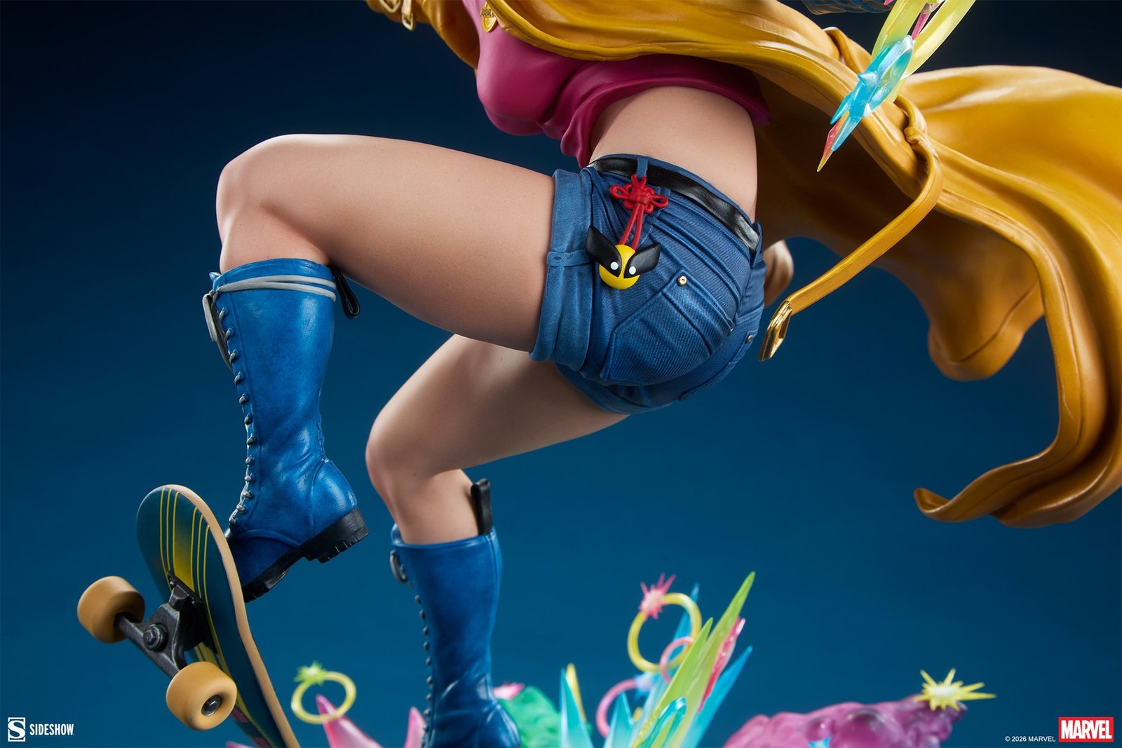 Jubilee Premium Format Figure - rear view showing the skateboard and boot detailing - fivestaredition.com